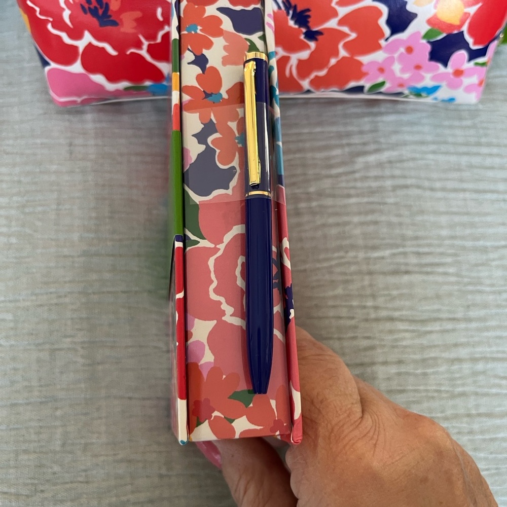 Kate Spade Multicolor Floral Note Pad and Pencil Case Set - Picture 3 of 4